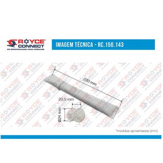 Imagem de Filtro Secador Civic Fit 2006 Em Diante Corolla 2001 Ate 2009 Fluence Pajero Full Polo 2002 2003 Fox Yaris Refil Sonic Cartucho