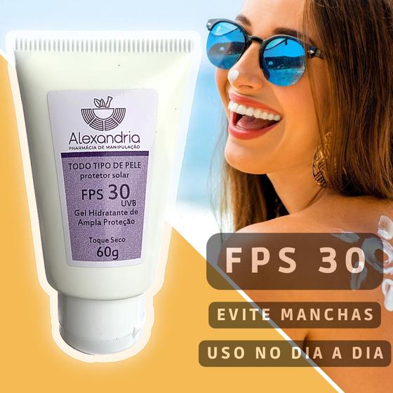 Imagem de FILTRO SOLAR FPS30-  com gel hidratante de ampla proteção TODO TIPO DE PELE.