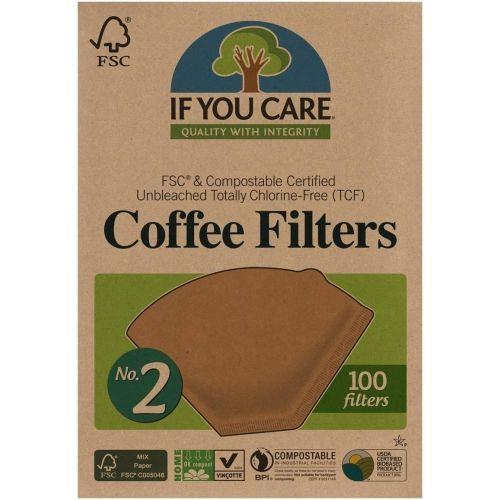 Imagem de Filtros de Café nº 2 - 100 Unidades - Pacote com 6 - If You Care
