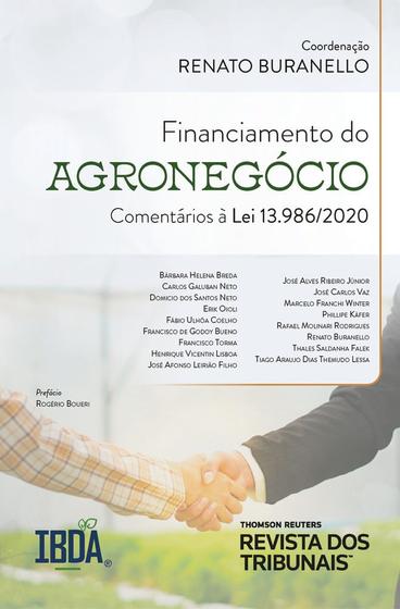 Imagem de Financiamento do Agronegocio Comentarios a Lei N. 13.986/2020 - Revista dos Tribunais