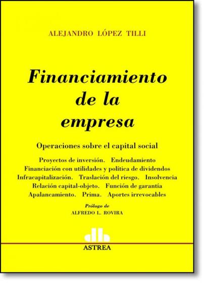Imagem de Financiamiento de la Empresa: Operaciones Sobre el Capital Socia
