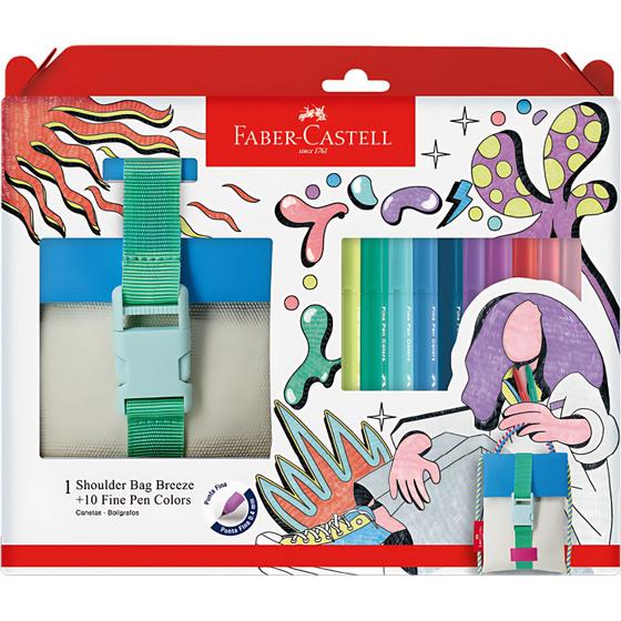 Imagem de Fine Pen Faber Castell Shoulder Bag Caneta Colorida Contorno