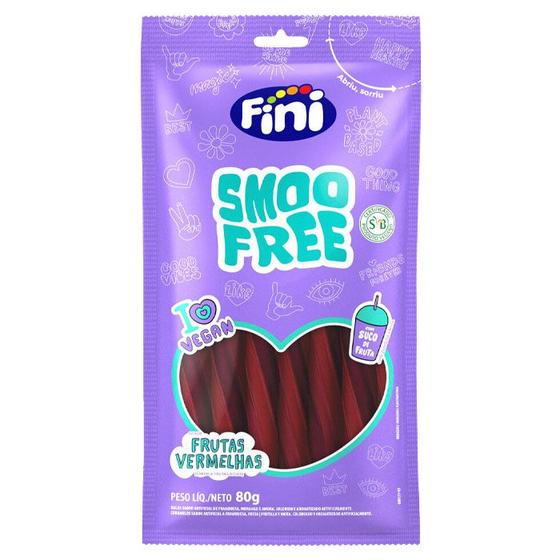 Imagem de Fini Smoo Free Vegana Tubes Frutas Vermelhas 80g