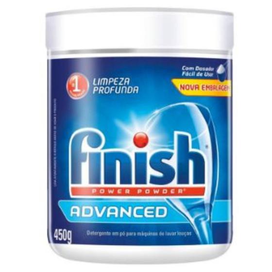 Imagem de Finish Detergente sabão para lava louças unidade de 450 gramas.