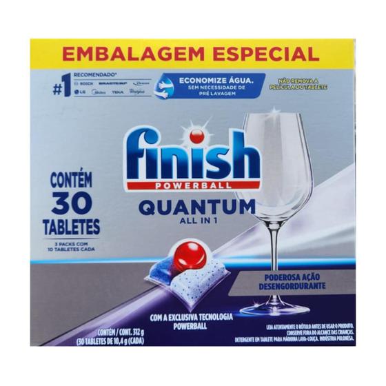 Imagem de Finish Quantum Ultimate - Detergente para Lava Louças em tabletes com 30 unidades