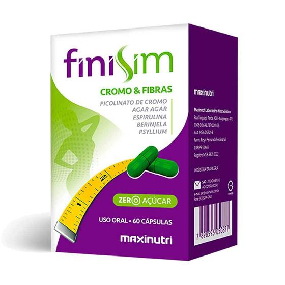 Imagem de Finisim Cromo e Fibras com 60 Cápsulas Loja Maxinutri