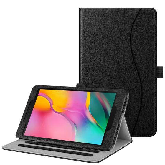 Imagem de Fintie Case para Samsung Galaxy Tab A 8.0 2019 Sem Modelo S Pen (SM-T290 Wi-Fi, SM-T295 LTE), Proteção de canto Cobertura de suporte multi-ângulo com bolso, preto