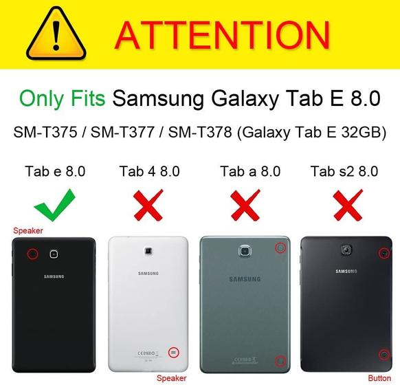 Imagem de Fintie Slim Shell Case para Samsung Galaxy Tab E 8.0, Super Slim Leve Capa permanente para Samsung Galaxy Tab E 32GB SM-T378 / Tab E 8,0 polegadas SM-T375 / SM-T377 Tablet, Preto