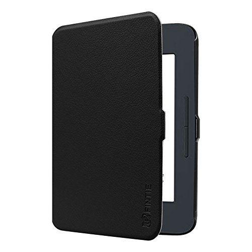 Imagem de Fintie SlimShell Case for Nook GlowLight 3, Ultra Thin and Lightweight PU Leather Protective Cover for Barnes and Noble Nook GlowLight 3 eReader 2017 Release Model BNRV520, Black