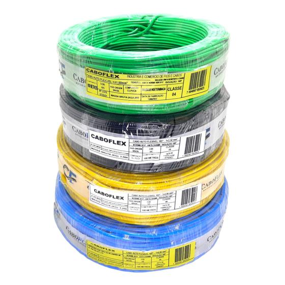Fio 4mm Cabo Flexivel 4mm 100 Metros 750V Menor preço em Fio 4mm Cabo Flexivel 4mm 100 Metros 750V