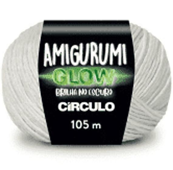 Imagem de Fio Amigurumi Glow 105mts cor Branco Brilha no Escuro unid.