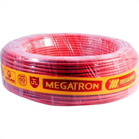 Imagem de Fio Cabinho Flexivel Megatron 10,0 Vermelho 100M 7899