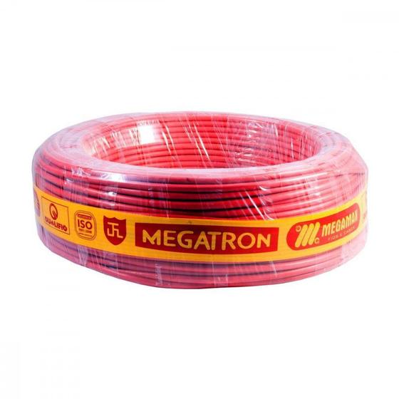 Imagem de Fio Cabinho Flexivel Megatron 10,0 Vermelho 100M  7899