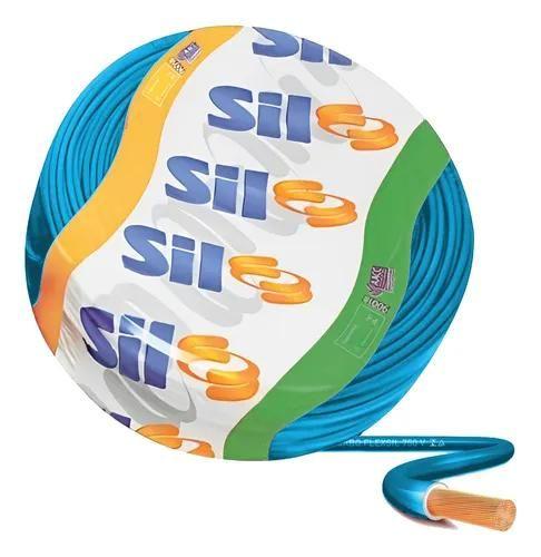 Imagem de Fio Cabo Flexível 1.5mm 750v Elétrico Rolo Com 100m Azul Sil