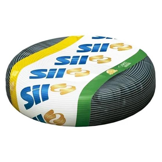 Fio Cabo Flexível 10mm 750v FlexSil Rolo Com 50m Preto Sil Menor preço em Fio Cabo Flexível 10mm 750v FlexSil Rolo Com 50m Preto Sil