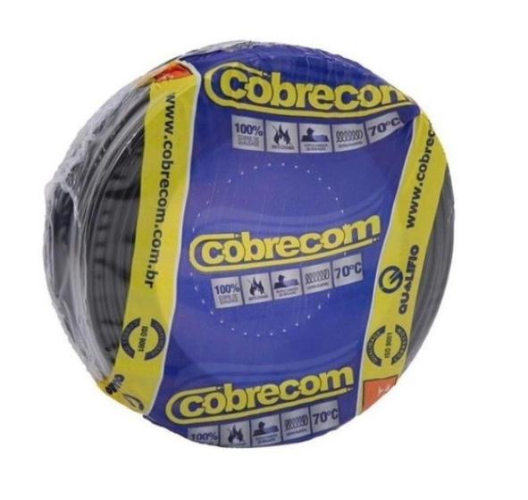 Imagem de Fio Cabo Flexivel 2,5mm 50m Cobrecom Cor Preto
