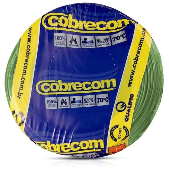 Fio Cabo Flexível 2,5mm Verde 100 Metros - Cobrecom Menor preço em Fio Cabo Flexível 2,5mm Verde 100 Metros - Cobrecom