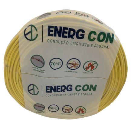Fio Cabo Flexivel 4mm amarelo 100 metros - ENERG CON