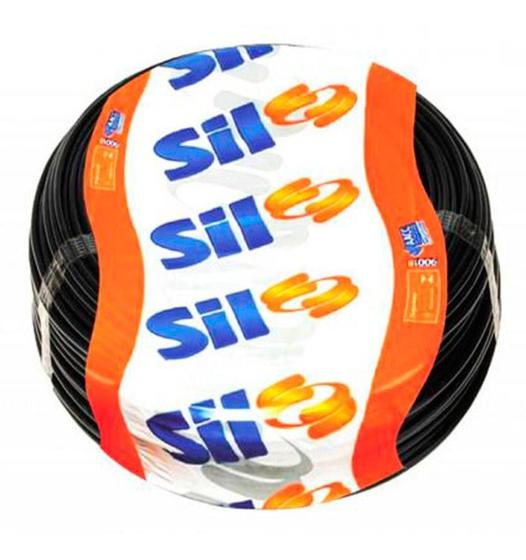 Fio Cabo Flexível 6,0 mm 50 metros Sil Preto Menor preço em Fio Cabo Flexível 6,0 mm 50 metros Sil Preto