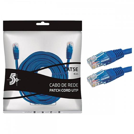 Imagem de Fio Cabo Rede Patch Cord Rj45 Injet 10Mt