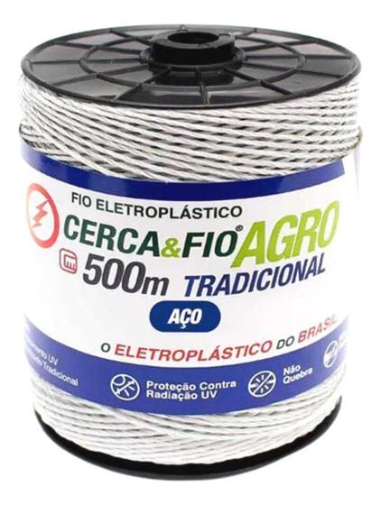 Imagem de Fio Cerca Elétrica Eletroplástico Igecast Aço 500m Original