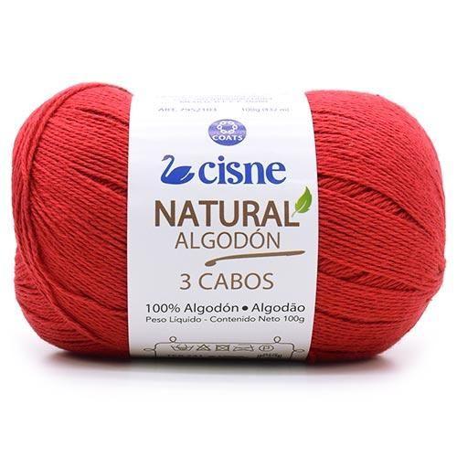 Imagem de Fio Cisne Natural Algodón 3 Cabos 100g - 100% Algodão