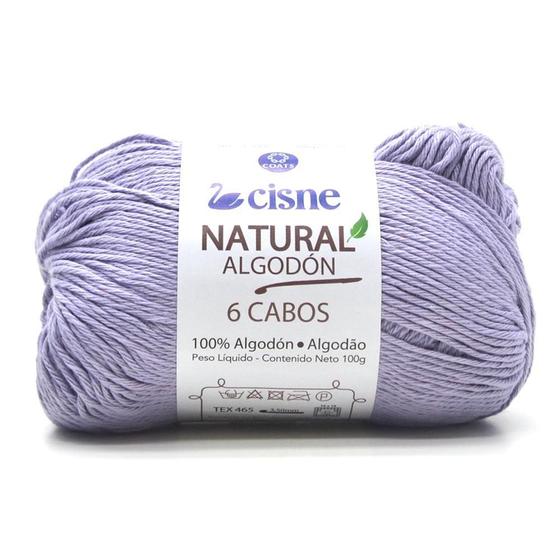 Imagem de Fio Cisne Natural Algodón 6 Cabos 100g - 100% Algodão