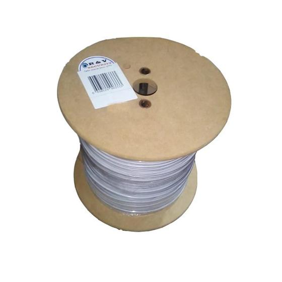 Imagem de Fio Coaxial Circular (Câmera) Branco 300M 