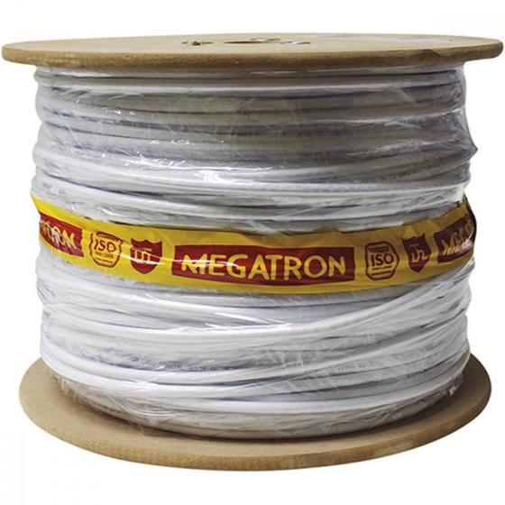 Imagem de Fio Coaxial Rgc06 Branco 67% Megatron 300Mt