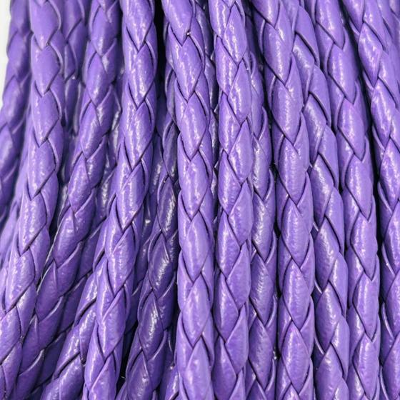 Imagem de Fio Cordão de material ecológico Trançado Roxo 3mm 10 Metros