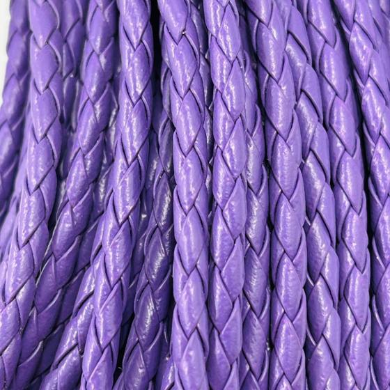 Imagem de Fio Cordão de material ecológico Trançado Roxo 3mm 5 Metros