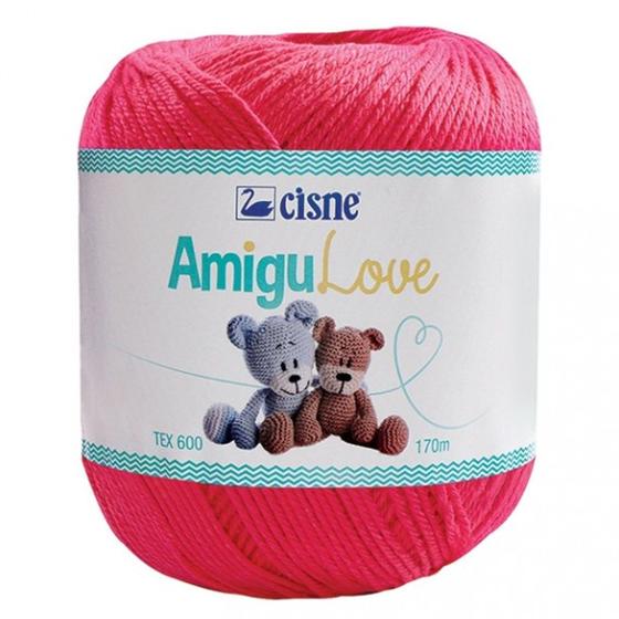 Fio Crochê Amigulove 100% Algodão Mercerizado Amigurumi 100g - Cisne Imagem de Fio Crochê Amigulove 100% Algodão Mercerizado Amigurumi 100g