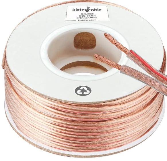 Imagem de Fio de Alto-Falante Kinter KWIRE14 - Condutor CCA 2x14 AWG (30,48m)