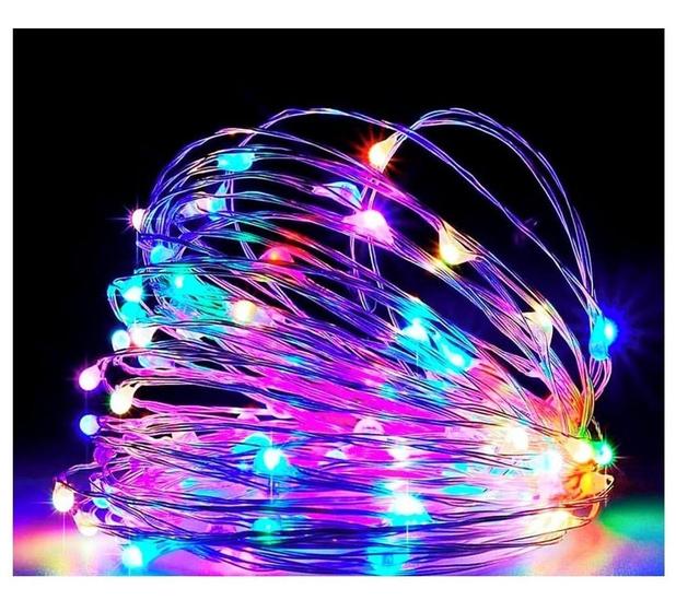 Imagem de Fio De Fada Led Decoração Cordão De Luz 10mts - Colorido