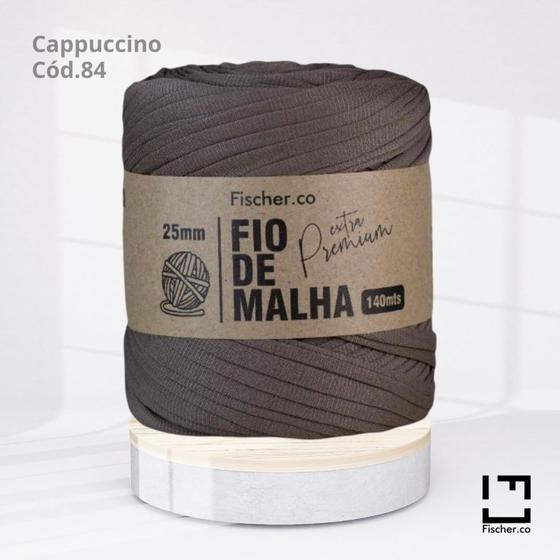 Imagem de Fio de Malha Extra Premium Fischer 25mm Cappuccino Cód. 84