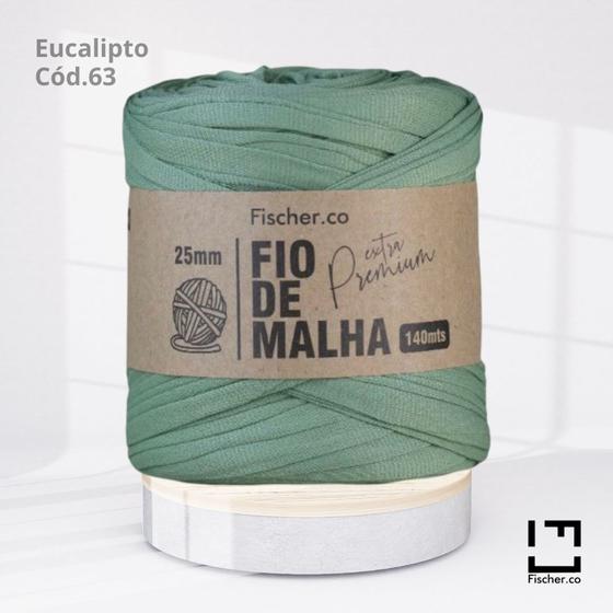 Imagem de Fio de Malha Extra Premium Fischer 25mm Eucalipto Cód. 63