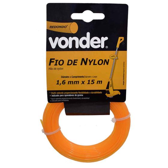 Imagem de Fio de nylon 1,6mmx15m redondo vonder