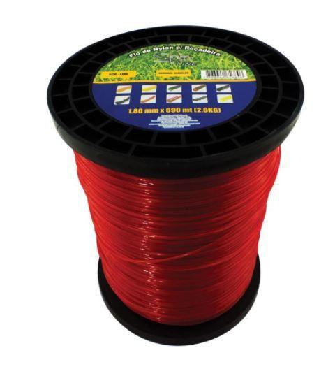 Fio de Nylon 1,80mm Redondo Rolo 690 Metros 2 Kg Menor preço em Fio de Nylon 1,80mm Redondo Rolo 690 Metros 2 Kg