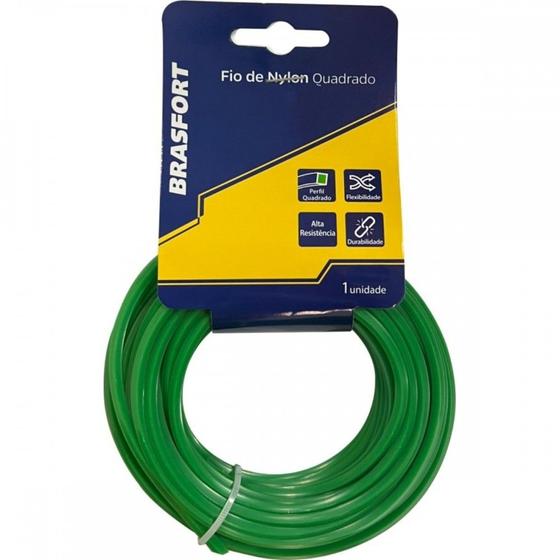 Imagem de Fio De Nylon Brasfort Quadrado 1,8Mm/ 10M 9002