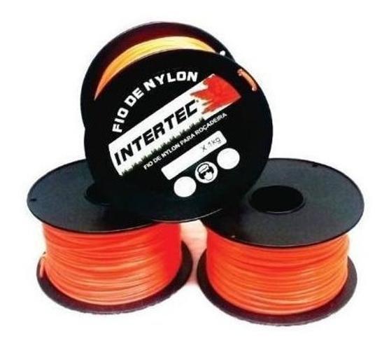 Imagem de Fio De Nylon Redondo Intertec Para Roçadeira 2,7Mm 1Kg