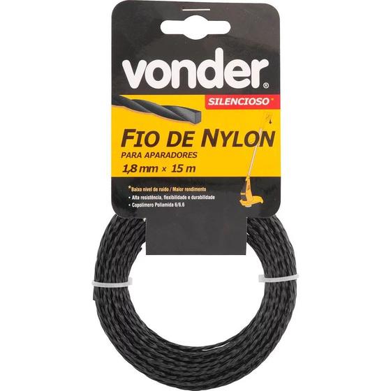 Imagem de Fio de nylon silencioso 1,8mm x 15m vonder