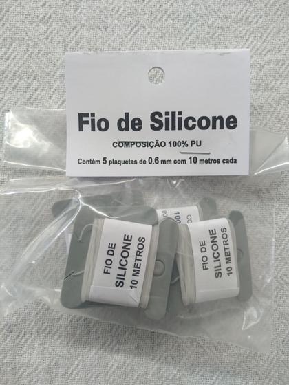 Imagem de Fio de silicone n6mm 100%P U plaquetas com 10metros cada pacote com 5unidade