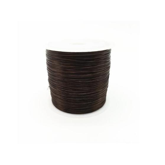 Imagem de Fio De Silicone Seda Para Mega Hair / Marrom / 1 Rolo 50 Mt