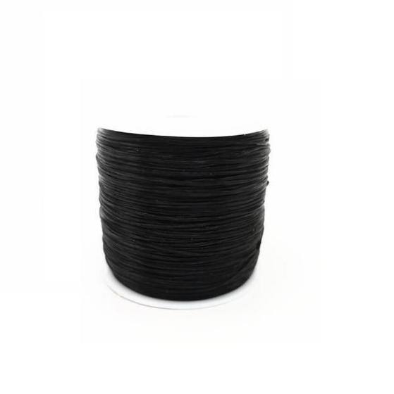 Imagem de Fio De Silicone Seda Para Mega Hair / Preto / 1 Rolo 50 Mt