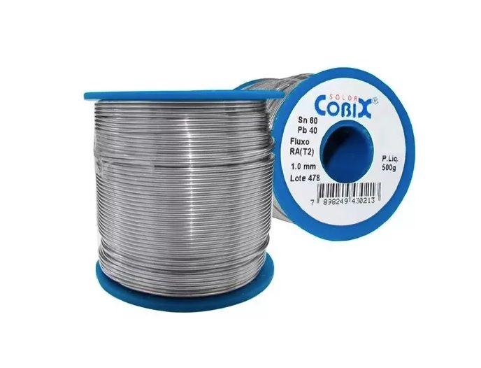 Imagem de Fio De Solda Estanho Eletrônica 1.0 Mm Rolo 500g Cobix 60x40