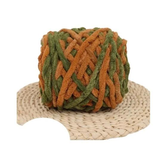 Imagem de Fio De Tricô De Chenille Macio 100g Bola De Lã De Algodão Para Tricô À Mão Cachecol Diy Linha De