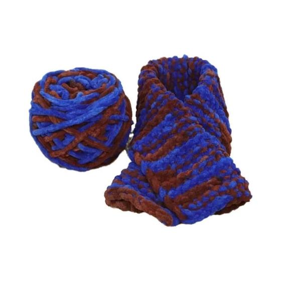 Imagem de Fio De Tricô De Chenille Macio 100g Bola De Lã De Algodão Para Tricô À Mão Cachecol Diy Linha De