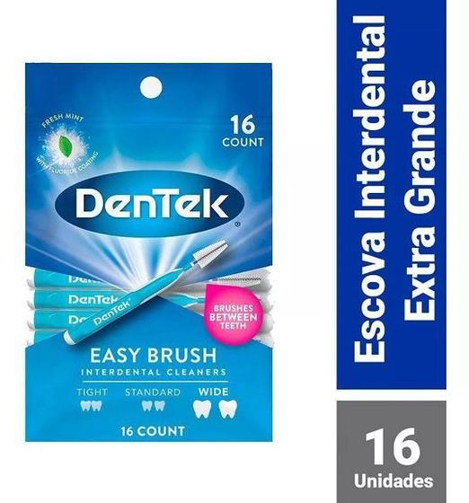 Imagem de Fio Dental Dentek Easy Brush com 16 unidades