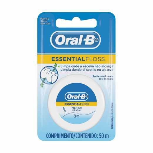 Fio Dental Encerado Essential Floss 50M - Oral-B Menor preço em Fio Dental Encerado Essential Floss 50M - Oral-B
