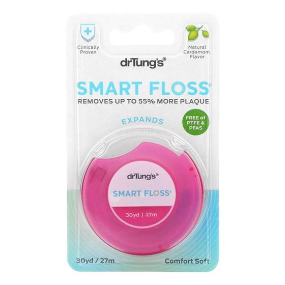 Fio Dental Expansão Natural Dr. Tung'S Smart Floss Rosa 27M Fio